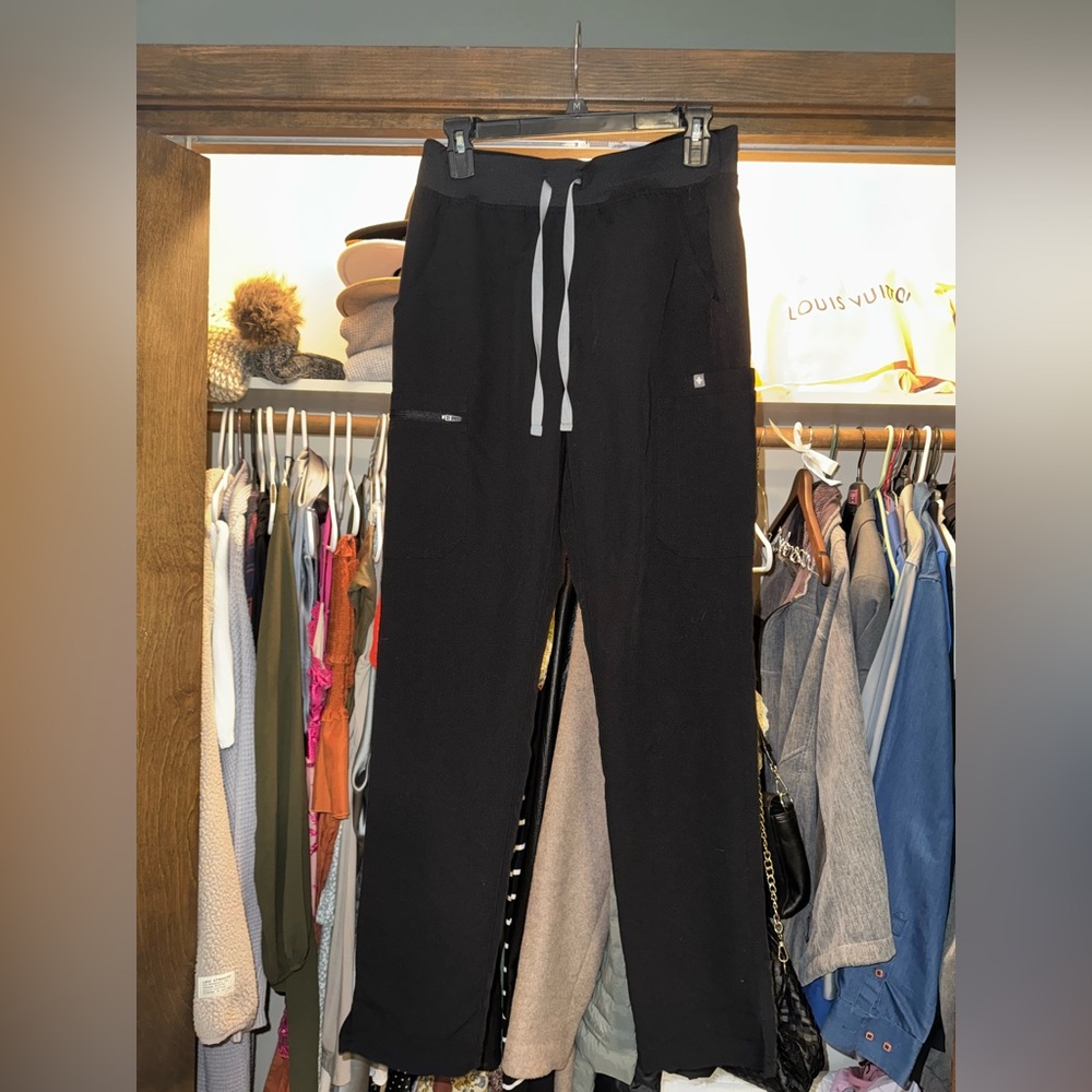 FIGS women's Black Yola™ - Tall Skinny Scrub Pants 2.0